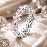 925 Silver Size 5 Enamel Ring for Women