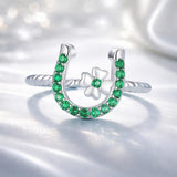 925 Sterling Silver Plated Platinum CZ Ring for Women