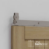 J Top Mount Heavy Duty Bifold Barn Door Hardware Kit | 2 Door Kit