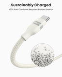 Anker USB-A to USB-C Cable (3 ft / 6 ft, Upcycled-Braided)