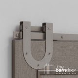 Horseshoe Heavy Duty Sliding Barn Door Hardware Kit