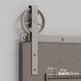 Wagon Wheel Heavy Duty Sliding Barn Door Hardware Kit