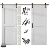 Classic Double Barn Door Kit | Black Hardware