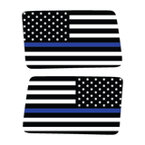 Thin Blue Flag Rear Window Jeep Graphic