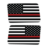 Thin Red Flag Rear Window Jeep Graphic