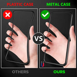 Glass Privacy Metal Phone Case iphone