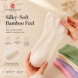 Women’s Bamboo Ankle Socks 12-Pack – Mixed Colors Soft Thin Low-Cut Socks