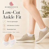 Women’s Bamboo Ankle Socks 12-Pack – Mixed Colors Soft Thin Low-Cut Socks