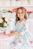 SALE Wonderland 3/4 Sleeve Pocket Twirl Dress