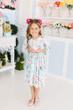 SALE Wonderland 3/4 Sleeve Pocket Twirl Dress