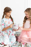 SALE Wonderland 3/4 Sleeve Pocket Twirl Dress