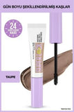 Maybelline Super Lock Brow Glue: Taupe Eyebrow Mascara for All-Day Hold & Fuller Brows - Long Lasting Brow Gel & Ka_ Sabitleyici