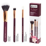 Nascita Tropicale 3-Piece Makeup Brush Set for Seamless Blending