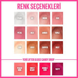 Maybelline New York Lifter Gloss - Hydrating Lip Gloss with Lifting Effect, Non-Sticky Peach Ring Shade