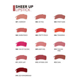 Flormar Sheer Up: Hydrating & Semi-Transparent Lipstick for Natural, Glossy Lips | Moisturizing, Lightweight Formula in Go For Bordeaux