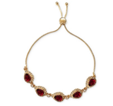 Charter Club Crystal and Stone Slider Bracelet