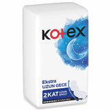 Kotex Ultra Gece Hijyenik Ped - Overnight Sanitary Pads for Women, Leakproof & Comfortable Feminine Hygiene Products
