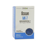 Ocean Vitamin K2 Supplement, Menaquinone-7 100 mcg - Bone & Cardiovascular Health Support, 30 Capsules