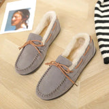 Women's Winter Plush Slip-On Moccasin Flats