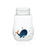 Babyjem Spill-Proof Baby Sippy Cup - 8.45 fl oz, Grey - Easy Transition from Bottle to Cup for Babies Aged 6-18 Months