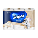 Selpak Cashmere Toilet Paper Ultra Soft & Strong 12 Rolls