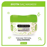 Morfose Biotin Hair Mask: Nourishing Treatment for Hair Growth, Volume & Damage Repair - 250ml / 8.45 fl oz