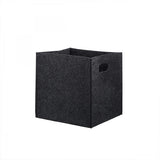 Homing - Multi-Purpose Felt Storage Basket with Handle, Collapsible Closet Organizer, 9.45 x 9.45 x 9.45 inches