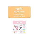 Soda Translucent Setting Powder for Long-Lasting Matte Finish Makeup - Transparent Fixing Powder