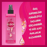 Elidor Superblend Hair Care Leave-In Conditioner - Silicone-Free, Coconut Oil, UV Protection - 6.76 fl oz