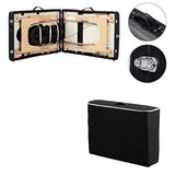 Black Adjustable Portable Massage Tattoo Folding Elevated Table