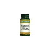 Nature's Bounty Magnesium Citrate Plus Vitamin B6 Supplement: Support Muscle Function & Boost Energy - 60 Tablets
