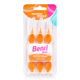 Benri Interdental Brush 0.45mm Pack of 6 - Enhance Oral Hygiene, Braces Cleaning & Dental Care
