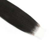 Yaki Straight 2x6 Transparent Lace Human Hair Closure