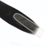 Yaki Straight 2x6 Transparent Lace Human Hair Closure