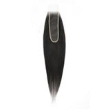 Yaki Straight 2x6 Transparent Lace Human Hair Closure