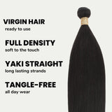 Yaki Straight 100% Human Hair Bundles