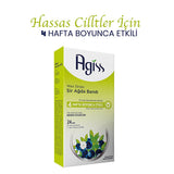 Agiss Sensitive Skin Wax Strips for Body Hair Removal - Gentle, Effective, Natural Ingredients