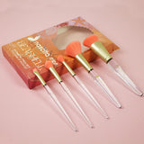 Nascita Pro Makeup Brush Set - 5 Piece Synthetic Brushes for Professional & Everyday Use