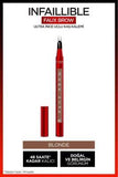 L'Oreal Paris Infaillible Faux Brow: Ultra-Fine Blonde Eyebrow Pencil for Natural, Long-Lasting Definition | Precise Brow Filler & Definer
