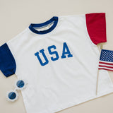 USA Colorblock Tee - Oversized or Regular Fit