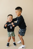 Organic Cotton Dancing Skeletons Crewneck Sweatshirt