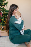 Women's Green Emerald Bamboo Christmas Pajamas