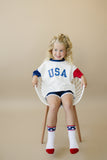 USA Colorblock Tee - Oversized or Regular Fit