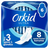 Orkid Ultra Extra Long Sanitary Pads Size 3 6-Pack