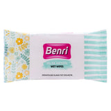 Benri Wet Wipes 3-Pack of 15 - Gentle, Paraben-Free Hygiene on-the-Go