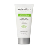 Authoriderm: Gentle Cleansing Gel for Oily & Combination Skin - Control Shine, Minimize Pores, Purifying Facial Wash, Reduce Sebum - 150ml