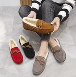 Women's Winter Plush Slip-On Moccasin Flats