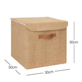 Ocean Home Jute Storage Box with Lid - Stylish Decorative Box for Organizing and Storing Items