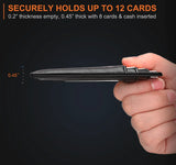 Leather Slim Wallet Credit Card Holder RFID Blocking Pocket ID Money USA