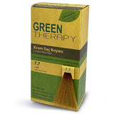 Green Therapy Natural Hair Dye - Latte 7.7, Argan Oil Enriched, Ammonia-Free Hair Coloring